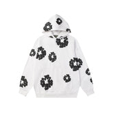 High quality cross-border European and American foam cotton hooded sweatshirt, high street hip-hop loose loop hoodie, heavyweight sweatshirt for men and women