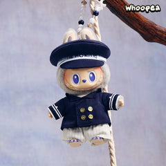 POP MART The Monsters De Vliegende LABUBU Series Captain Vinyl Plush Hanging Card, POP LAND Exclusive