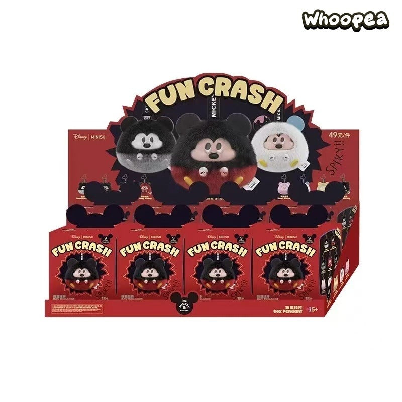 DSN-Mickey Fun Crash Series Vinly Plush Pendant Dolls, Blind Box