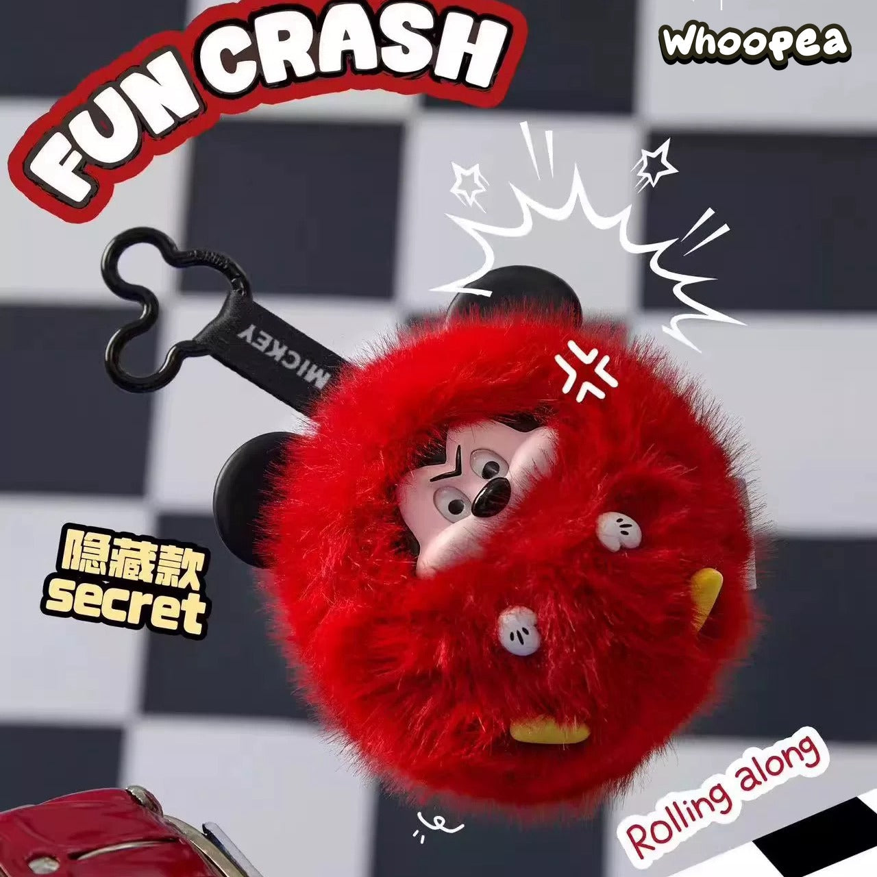 DSN-Mickey Fun Crash Series Vinly Plush Pendant Dolls, Blind Box