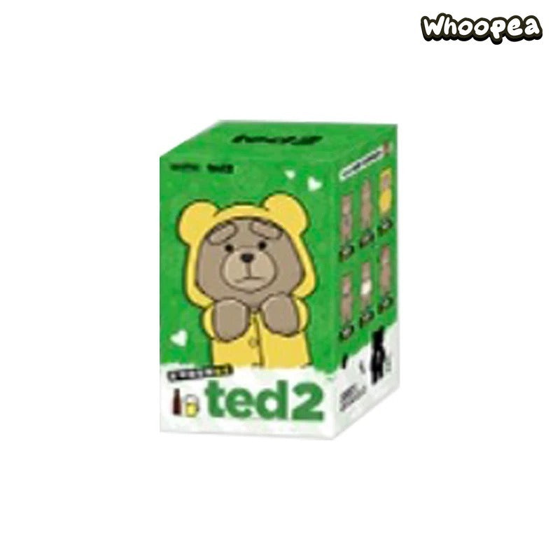 POP MART Ted2 Bear  Plush Pendant Action Figures, Blind Box