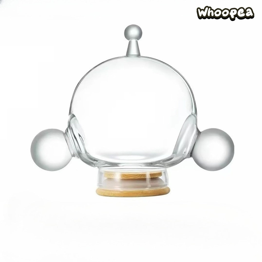 POP MART Skull Panda Glass POP BEAN Jar, Chengdu Exclusive