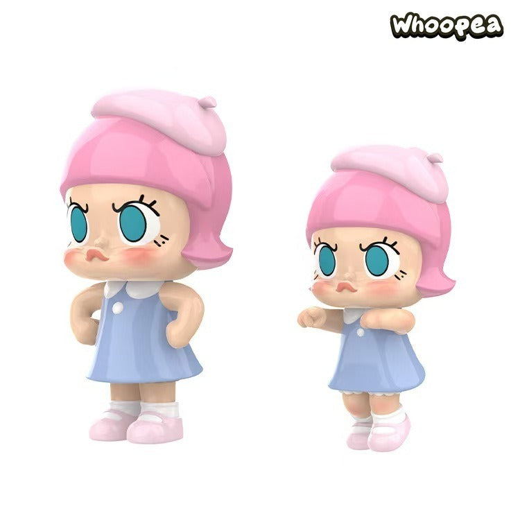 POP MART MOLLY 20th Anniversary Angry Molly Single Record Set "Re"  Series Figure Hanging Card