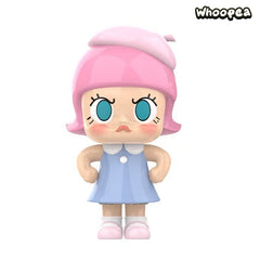 POP MART MOLLY 20th Anniversary Angry Molly Single Record Set "Re"  Series Figure Hanging Card