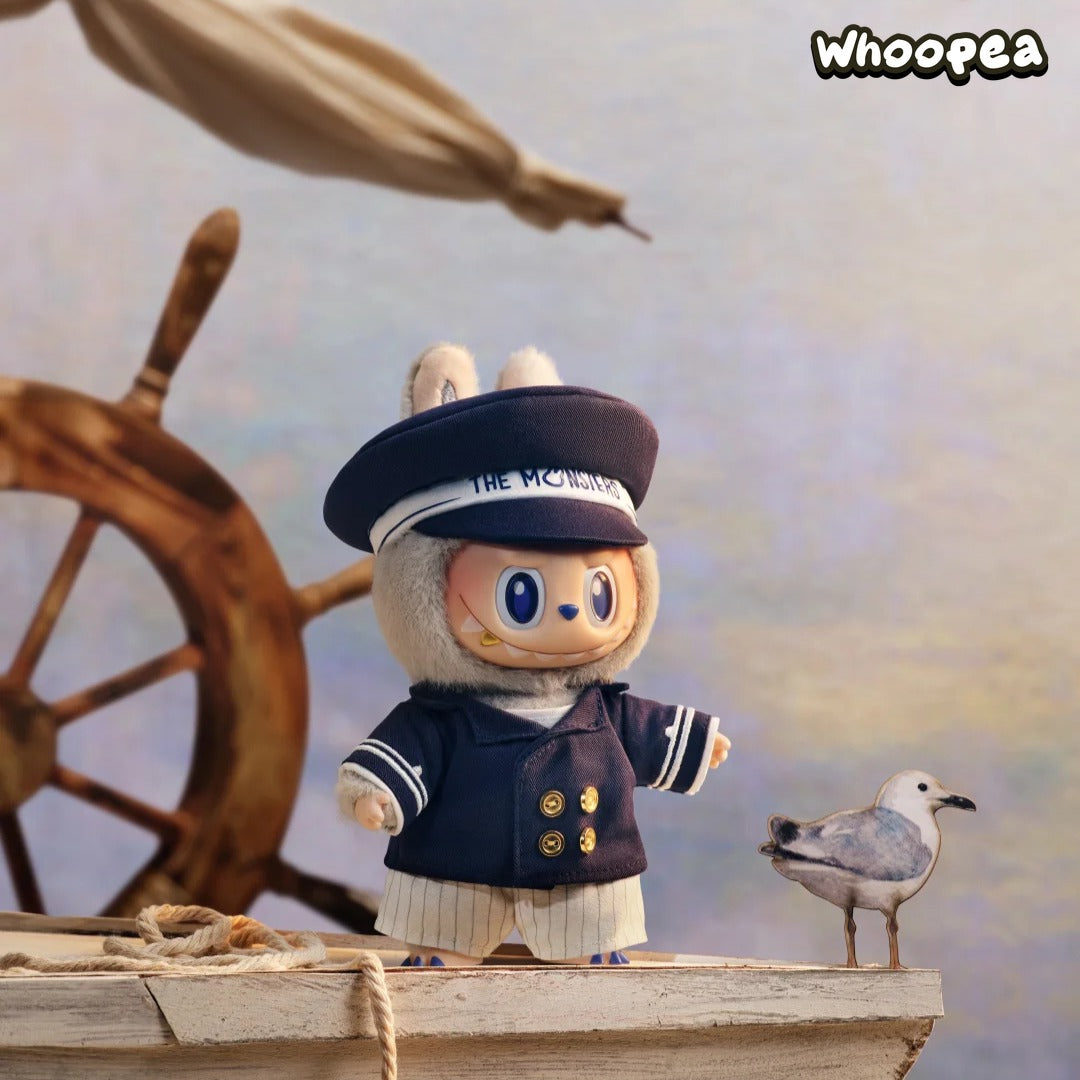 POP MART The Monsters De Vliegende LABUBU Series Sailor Vinyl Plush Hanging Card, POP LAND Exclusive