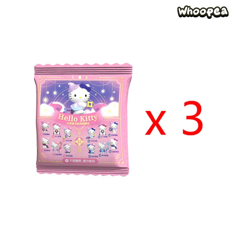 Hello-Kitty Astrology Study Series Mini Beans Figures, Blind Bag
