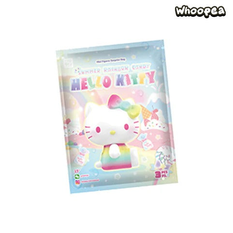 Hello-Kitty Summer Rainbow Candy Series Mini Beans Figures, Blind Bag