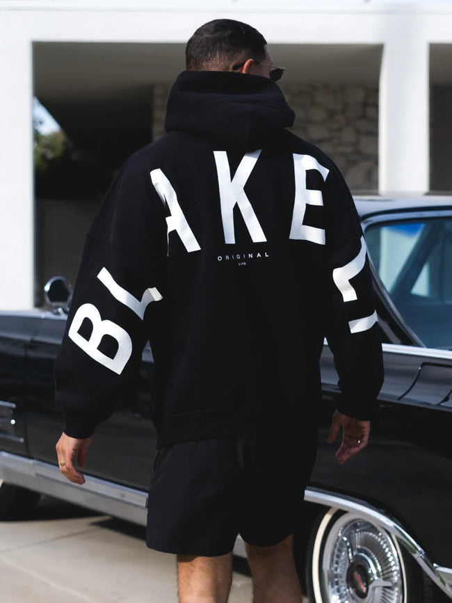 Idris Oversized Hoodie - Black Main Image
