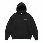 Version Sup drawstring and fleece hooded sweatshirt for men, black in stock, with hang tag wholesale