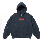 Sup/MM6 Box BOGO Logo Zip Up Margiel Inkjet Zipper Hoodie Sweatshirt