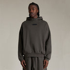 FOG Double Line ESSENTIALS HHH High Street Loose Solid Color Autumn/Winter Plus Fleece Heavy Hoodie Men's and Women's Trendy