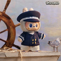 POP MART The Monsters De Vliegende LABUBU Series Captain Vinyl Plush Hanging Card, POP LAND Exclusive