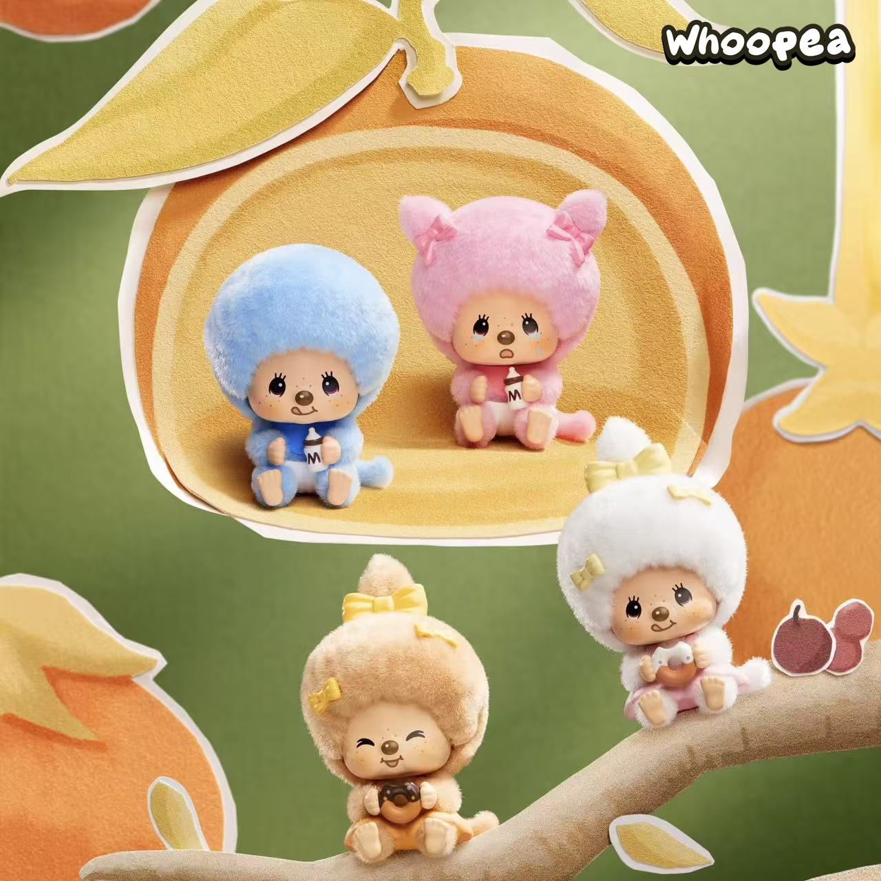 Monchhichi Coffee Farm Series Face‑changing Pendant Blind Box