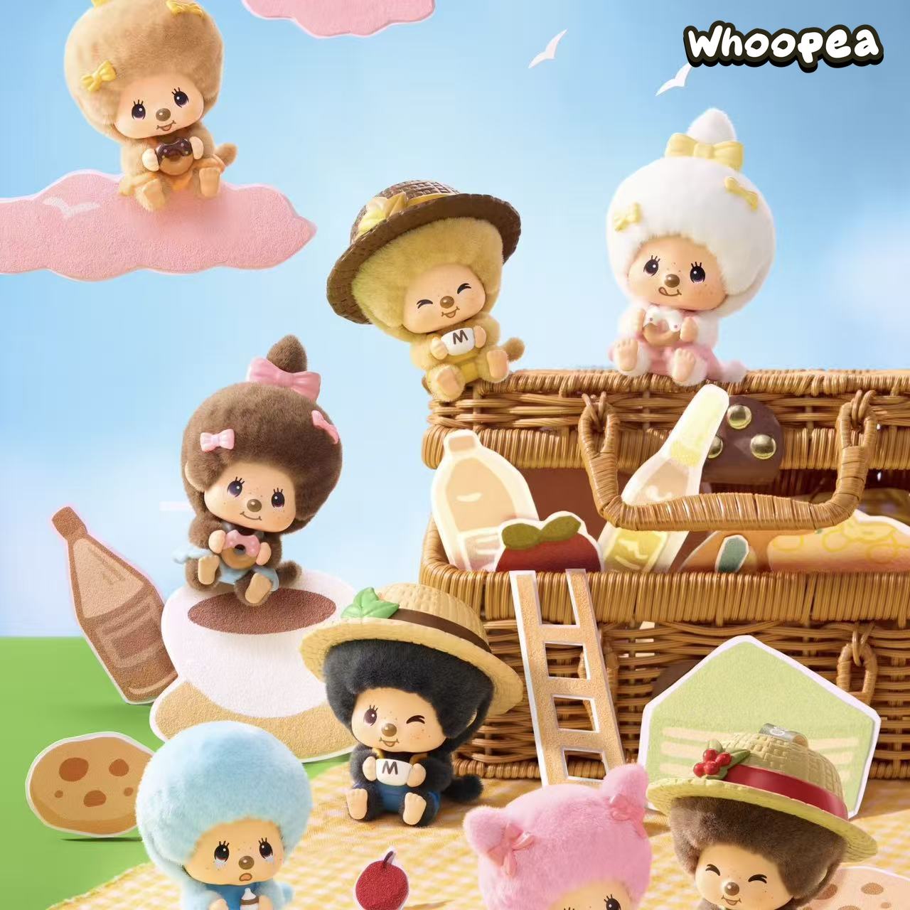 Monchhichi Coffee Farm Series Face‑changing Pendant Blind Box