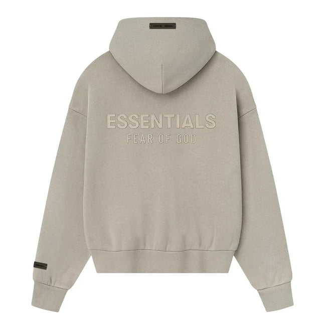 Fear of God Essentials Classic Full Zip Hoodie Timber Main Image