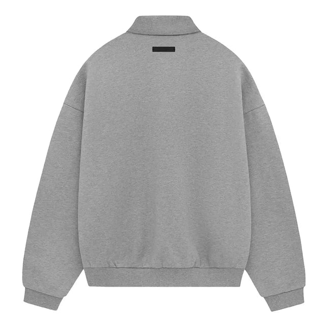 Fear of God Essentials Fleece Polo Dark Heather Main Image