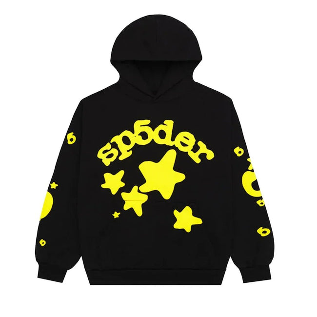 Sp5der Beluga Hoodie Onyx/Yellow Hover Image