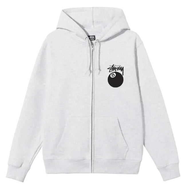 Stussy 8 Ball Zip Hooded Sweatshirt Hover Image